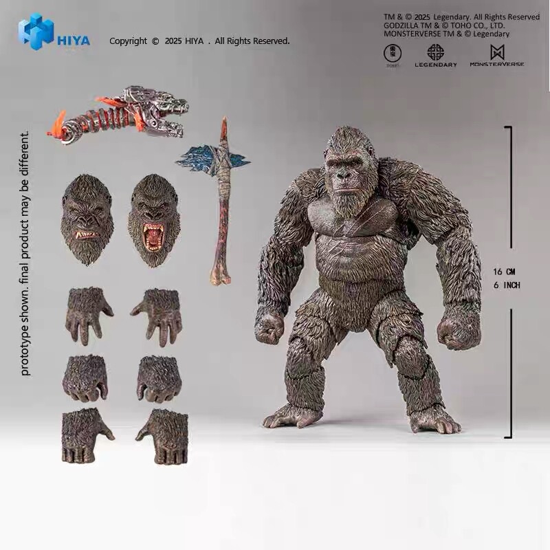 Hiya Godzilla Vs. Kong 2.0 Rise of the Empire of Kong Action Figure Toy Model Hiya Godzilla Vs. Kong 2.0 Rise of the Empire of Kong Action Figure Toy Model