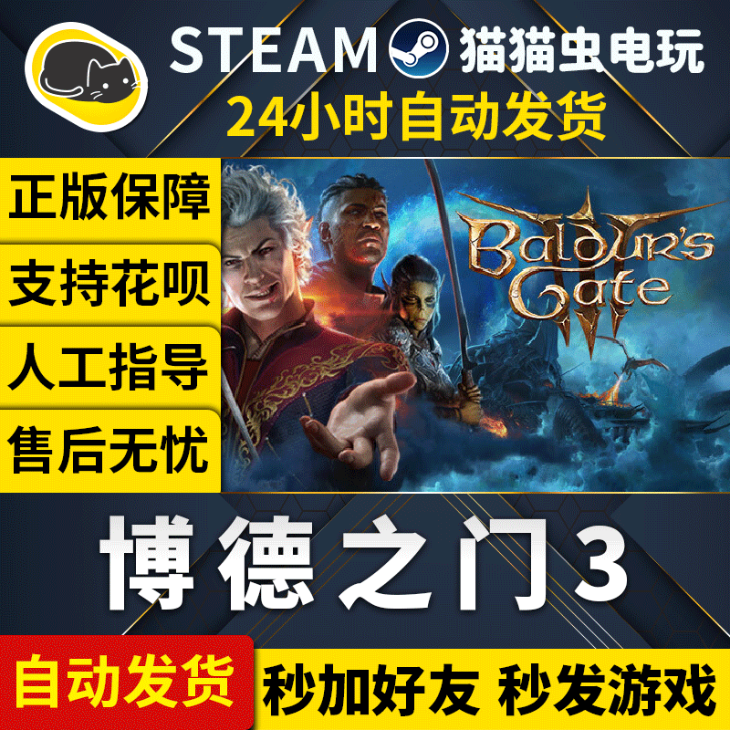 Steam Pc Genuine Chinese Game Baldur's Gate 3 Rpg Game