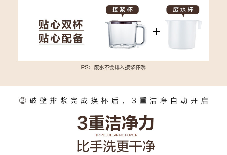 美的 免手洗全自动 智能破壁料理机 图5