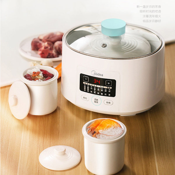 美的 MD-WBZS165 一锅三胆 小电炖锅 聚划算+天猫优惠券折后￥129包邮（￥169-40）