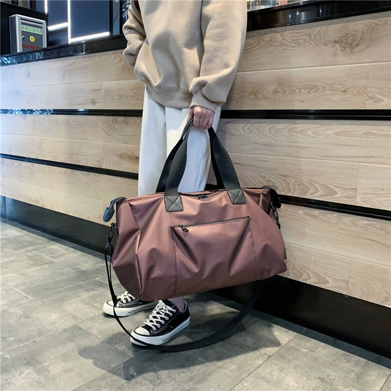 Short Travel Bag Bag Female Hand Man Light Large Capacity Luggage Bag Subs Single Shoulder Inclined Satchel Exercise Fitness Bag-Taobao