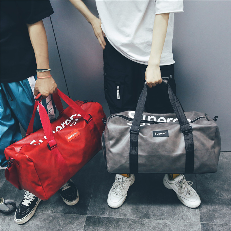 Tide brand short-distance travel bag men's handbag women's business trip large-capacity travel bag luggage bag waterproof fitness bag tide