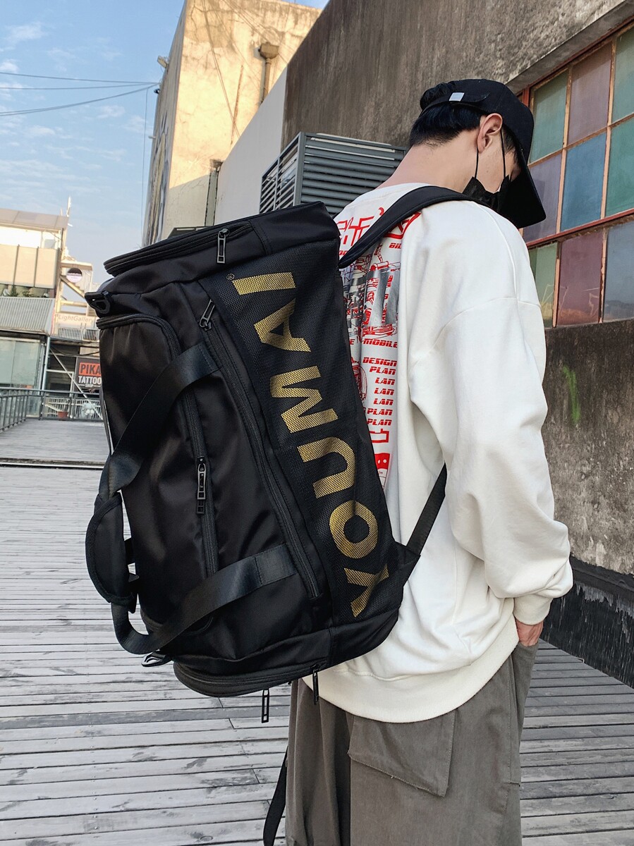 Tide Card Short Travel Bag Men Large Capacity Travel Bag Hand Luggage Bag Large Row Lee Bag Dry Wet Separation Fitness Bag