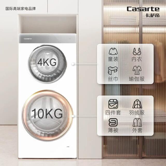 Casarte Twin Zone Washing Machine C8 12P3U1 Luminous W2 Direct Drive Inverter C8 14W2Su1