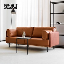 Screaming design big goose sofa double Nordic simple living room Bedroom small apartment Light luxury creative net red furniture