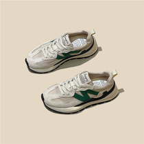 Heavy new push super fire green Ghan shoes in tide soft soles and leisure sneakers thick daddy shoes