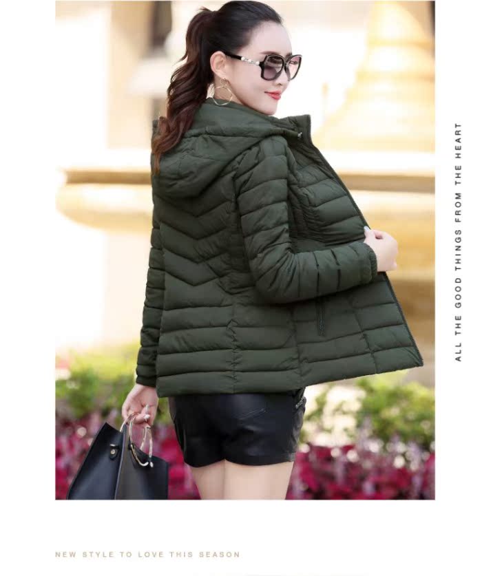 Mùa đông 2018 phiên bản Hàn Quốc của áo khoác cotton nữ ngắn Phần mỏng mỏng xuống đệm bông rộng kích cỡ áo khoác cotton nhẹ mùa áo khoác nữ lông vũ
