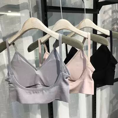 Sexy U-shaped big backless bandeau summer vacation invisible underwear women without steel rings thin beautiful back bottoming bra tide