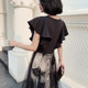 Evening dress skirt female 2020 new banquet black long section high-end temperament can usually wear noble and elegant dress