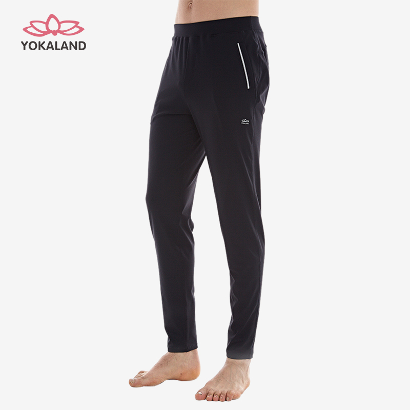 Yuccalian men's elastic comfortable casual yoga exercise Harlan pants training running fitness fast pants EPM037