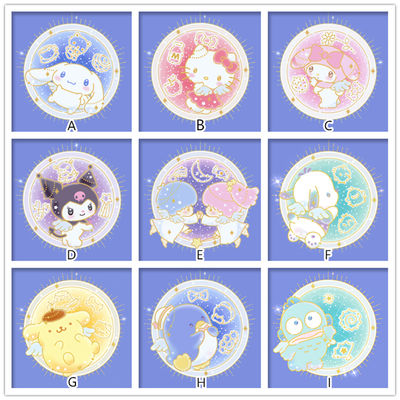 Cartoon Sanrio, Hello Kitty, Cinnamon Dog, Twin Stars, Kuromi, Melody Diamond painting, handcrafted bedroom diamond-encruted painting
