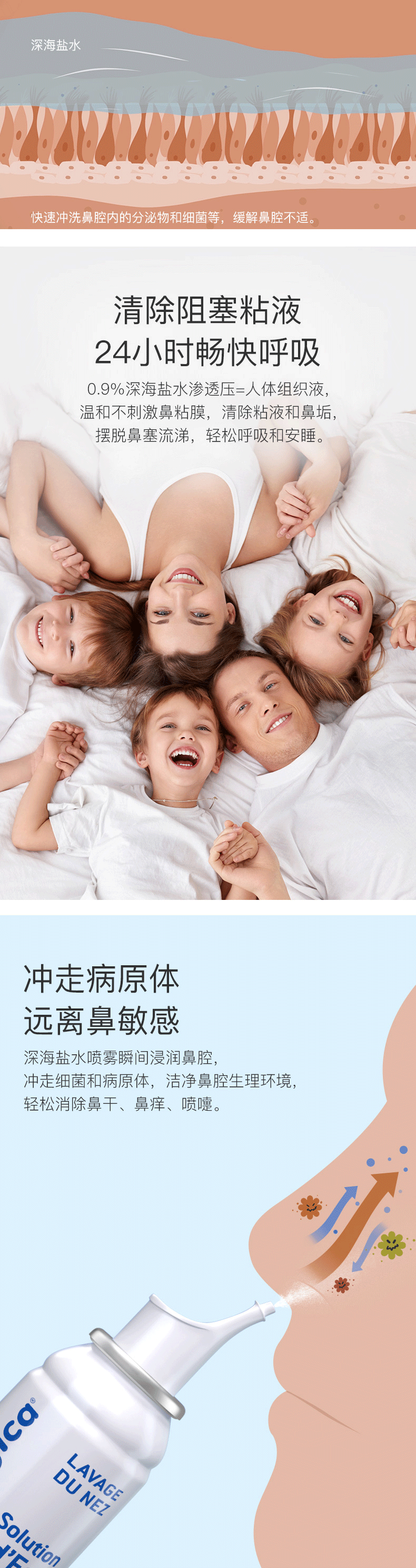 法国原产 Gifrer 主打款生理海盐水鼻喷雾 100ml 图3