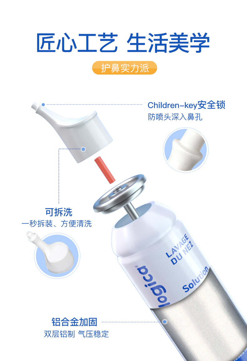 年销量过亿支 法国原产 Gifrer 主打款生理海盐水鼻喷雾 100ml 图8