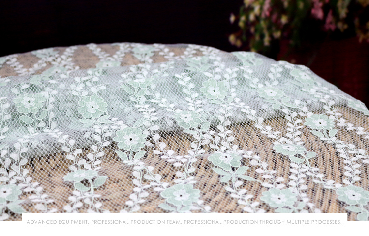 Vải ren openwork trắng váy cưới tự làm hoa ba chiều hòa tan vải ren mùa hè vải mỏng quần áo - Vải vải tự làm vải cotton họa tiết