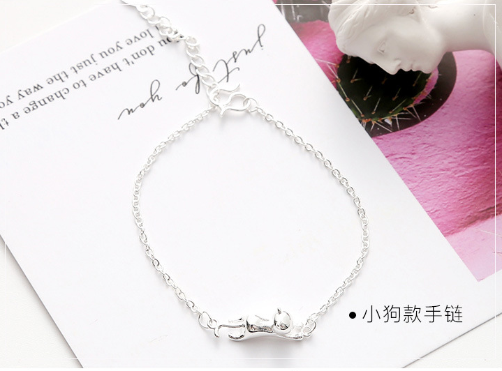 Mạ bạc Vòng Đeo Tay Nữ Sinh Viên Hàn Quốc Cá Tính Đơn Giản Vài Ngọt Ngào Bracelet Hàn Quốc Đính Trang Sức Phụ Kiện