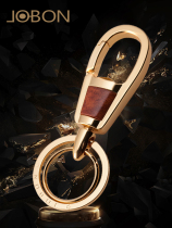 Zhongbang car keychain mens waist hanging metal stainless steel female simple key chain pendant personality creative gift