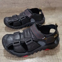 2022 Summer New Genuine Leather Mens Shoes Head Layer Cow Leather Sandals Outdoor Casual Shoes Non-slip Soft Underhead Beach Shoes