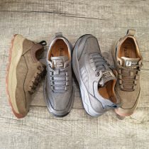 Foreign Trade Men Shoes 2022 Spring Summer New Head Layer Cow Leather Outdoor Casual Shoes Trends 100 Hitch Hiking Sneakers