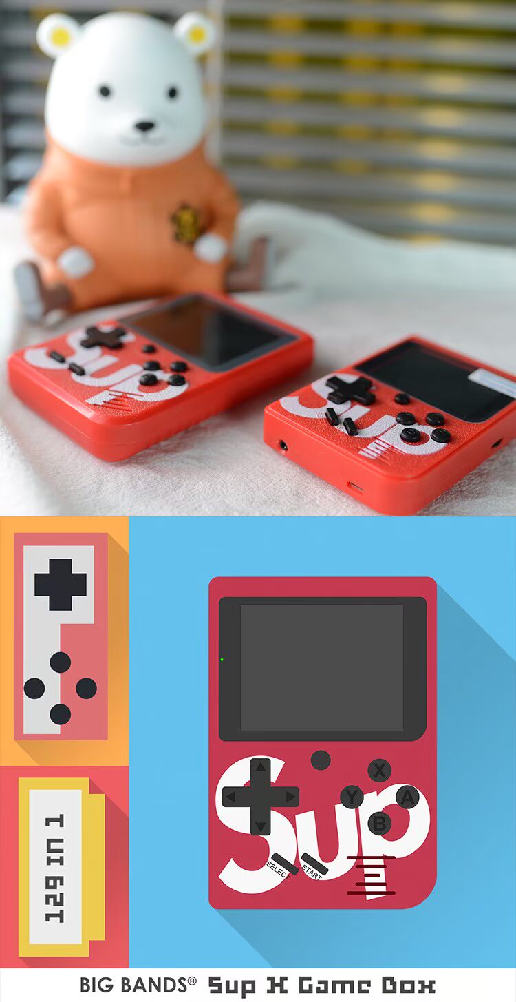 Stn đạo cụ thư viện trò chơi retro máy cổ điển FC trò chơi máy arcade thời thơ ấu lắc máy cầm tay mini hoài cổ mua máy chơi game cầm tay