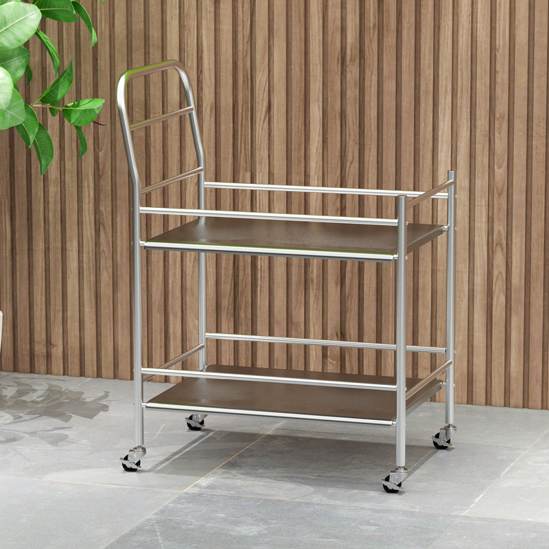 Hot Pot Restaurant Tool Cart Hotel Food Delivery Cart Storage and Food Placement Canteen Trolley Kitchen Stainless Steel Storage Rack