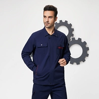 Хлопковый синий лонгслив