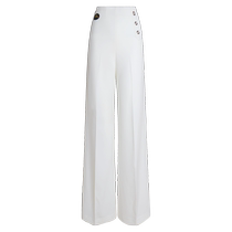 Danbaoluo White Modern Dance Pants Jitterbug Dance Pants Womens High Waist Ballroom Dance Wide Leg Pants Dance Pants Dance Pants