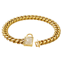 Tuhao Gold Neckline Stainless Steel Catch Dog Chain Anti-Bite Bully Pet Neck Bully Bully Bully Bully