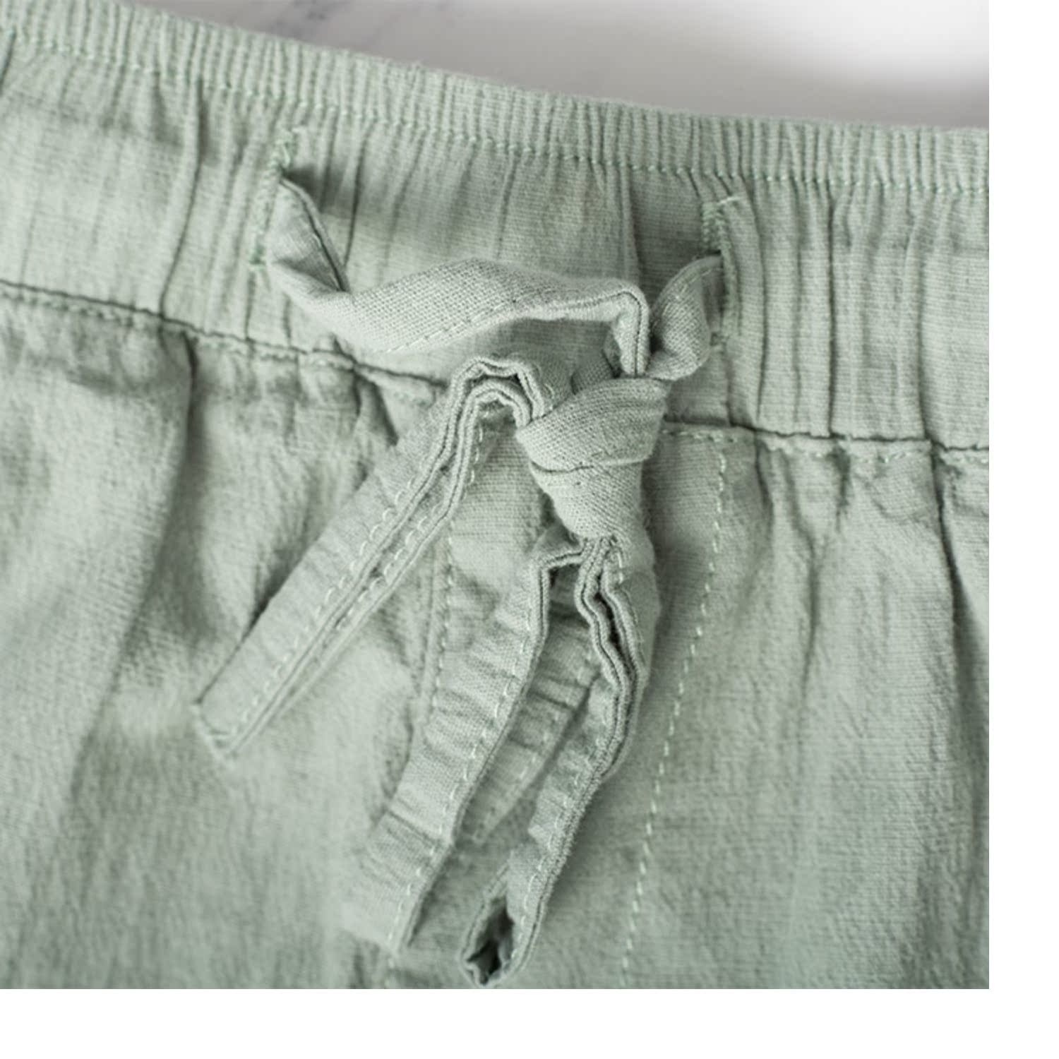 Mùa xuân và hè 2018 phần mỏng quần 9 quần nữ harem quần ống rộng quần cotton thoáng khí quần thun size lớn - Khởi động cắt quần baggy kaki nữ