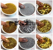 Factory price direct gold and silver sequins gold powder glitter powder Real stone paint glitter powder Gilt diatom mud glitter gold