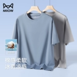 Быстросохнущая шелковая спортивная дышащая футболка, защита от солнца, в американском стиле, короткий рукав, для бега