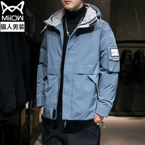 Искусственная длинная куртка, пуховик с пухом, средней длины, 2021 года, увеличенная толщина