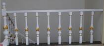Gull and rabbit staircase solid wood coarse carved column painted Beech handrail guardrail set red oak open paint