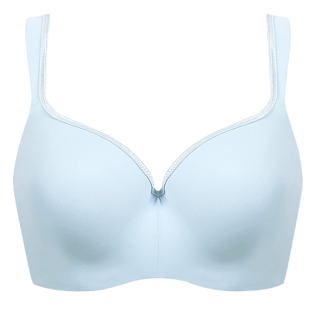 Sugar grain large size seamless underwear women's thin bra big breasts 200 pounds fat mm bra push-up anti-sagging adjustment F