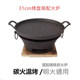 Thickened Old Beijing Grilled Meat Griddle, Cast Iron Round Striped Griddle, Steak Frying Pan, Barbecue Pan, Korean-Style Teppanyaki Pan