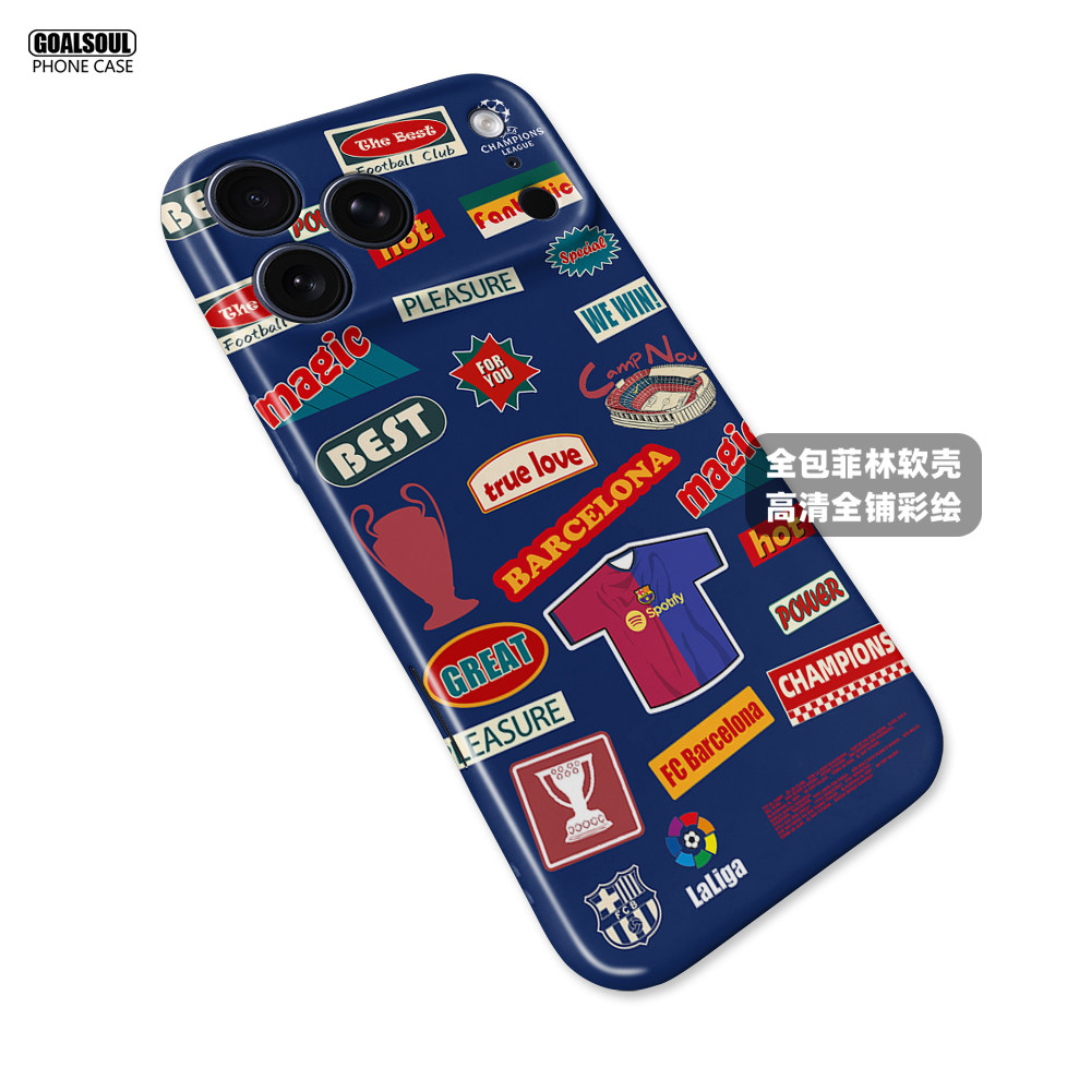 FC Barcelona Stadium & Logo 13 iPhone Case