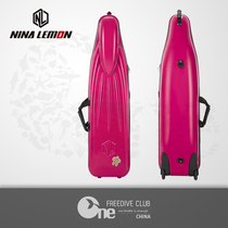 (ONE Selection) Nina Lemon Foot Webbing Box Diving Equipped box Large capacity with wheels can be towed