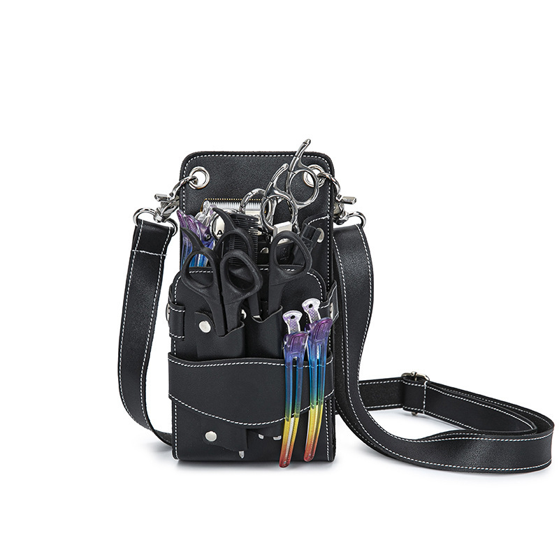 Hairdressing Scissors Bag, Waist Bag, Hairstylist Scissors Tool Storage Bag, Can Be Worn Cross-Body or Hung on the Waist