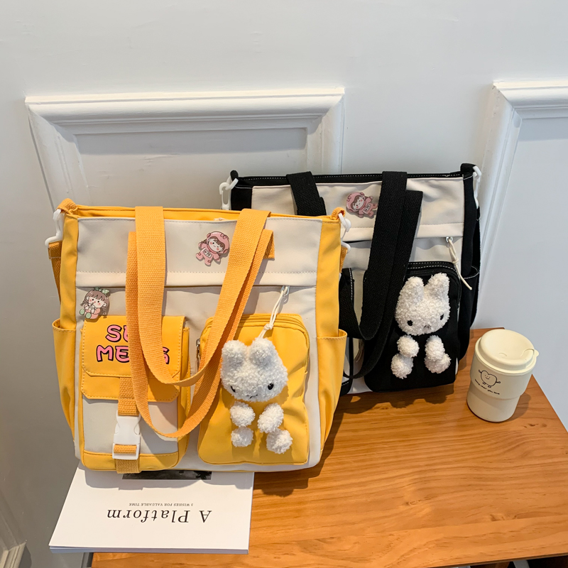 Children Homework Bags Primary School Students Cram Bags Hand Art Bags Multifunction Remedial Kits Boys Girls Cartoon Study Bags