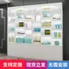 Cosmetics display cabinet Paint modern image cabinet Back cabinet Skin care products Beauty salon product display cabinet Arc customization