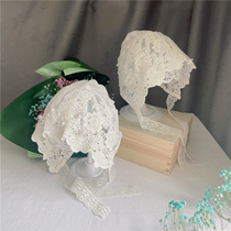 Baby Lace Cap Princess Hat Baby Halmento Hood Ocean Gas Summer Ocean Air Thin Newborn Daughter Princess Wind