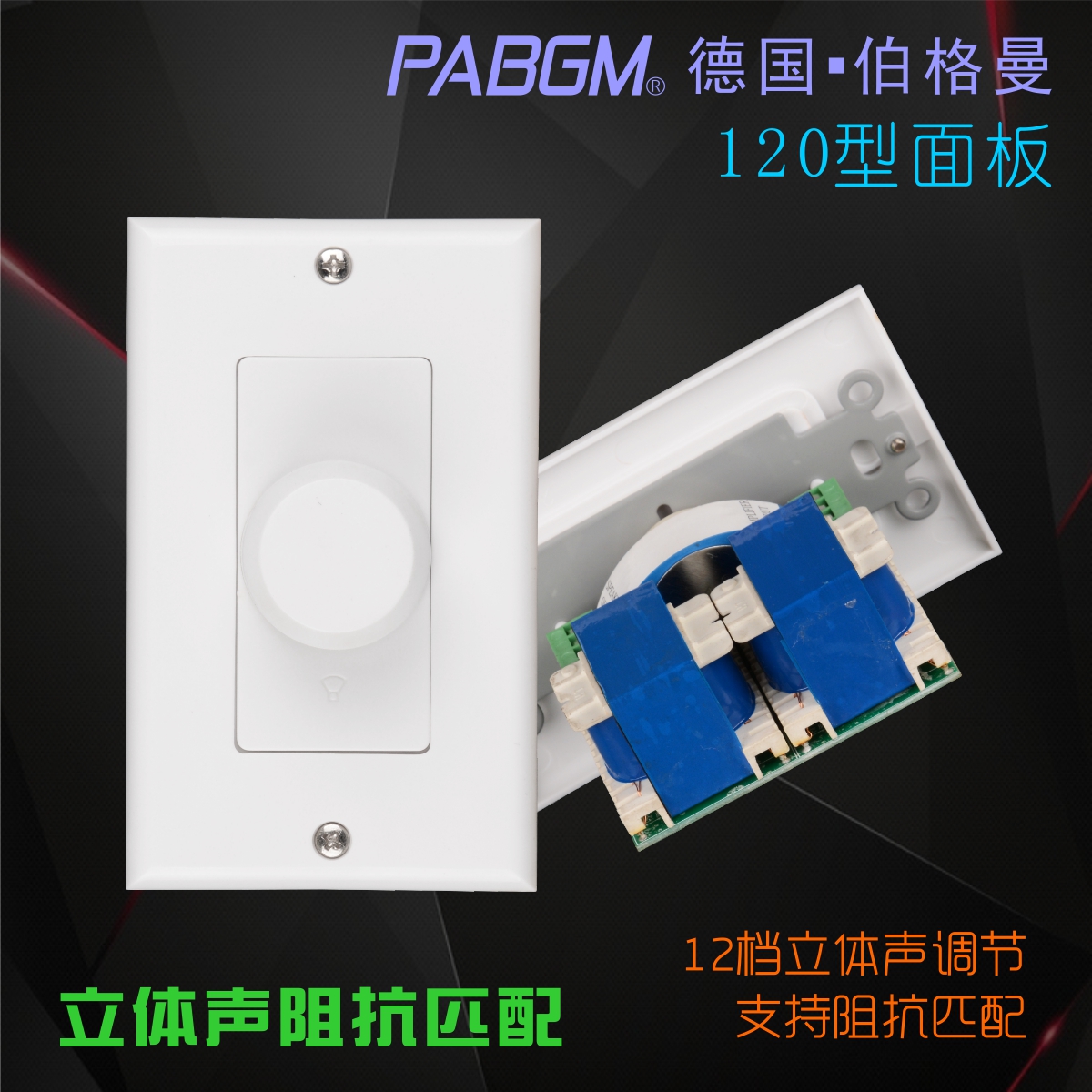 High Fidelity Stereo Volume Controller Switch 120 Type Tuning Switch Stereo 50W 50W 75W 100W