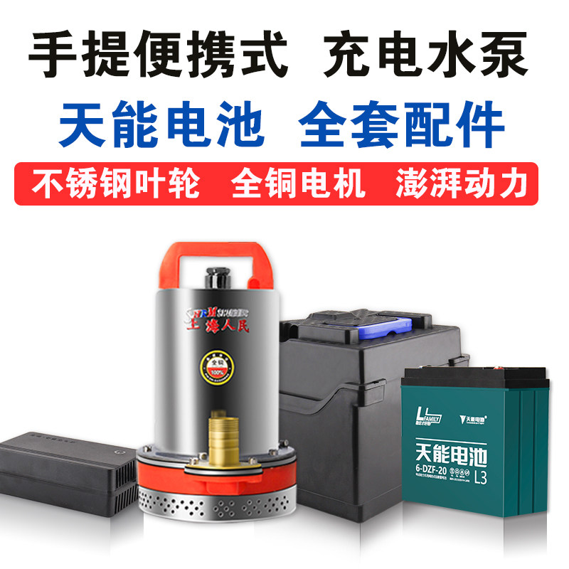 Rechargeable water pump Portable outdoor vegetable watering pump 12v24v small household agricultural battery rechargeable water pump
