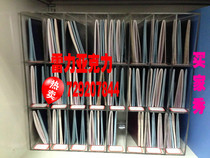 Acrylic document holder Plexiglass pass book finishing rack Lattice classification storage rack