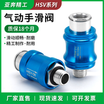 Pneumatic hand slide valve sliding switch exhaust valve hand push valve control valve HSV-06 08 10 MS22 33MF