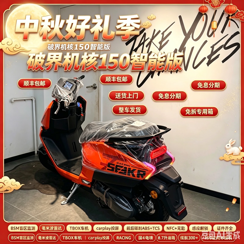 Pojie Jihui 150 Smart Edition Jihui 125 Fuel-Powered Scooter Two-Wheel Flat-Deck Motorcycle Can Be Registered Abs2026 Pojie Jihui 150 Smart Edition Jihui 125 Fuel-Powered Scooter Two-Wheel Flat-Deck Motorcycle Can Be Registered Abs2026