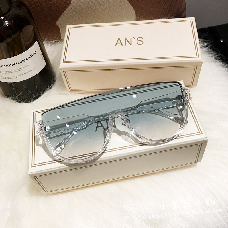 Japanese GP pilot semi-frame transparent sunglasses couples trend personalized glasses semi-round sunglasses tide