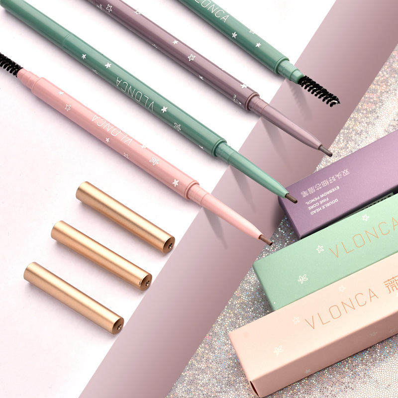 Veronica VLONCA double head good fine core automatic swivel brow root with well-defined makeup pen fine Ronica