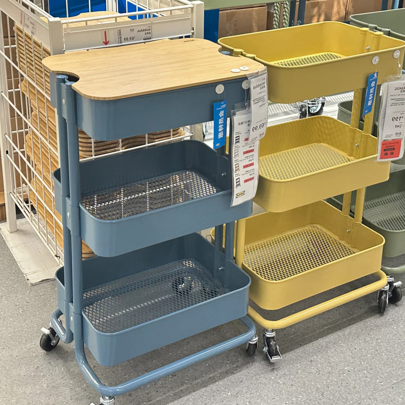 Xinyijia Small Trolley Storage Rack Multi-Layer Movable Tea Table Bag Rack Beauty Salon Kitchen Snack Storage Rack Xinyijia Small Trolley Storage Rack Multi-Layer Movable Tea Table Bag Rack Beauty Salon Kitchen Snack Storage Rack
