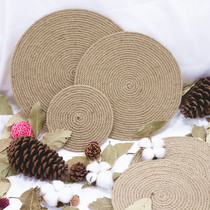 Kindergarten Wall Decoration Ring Creation Handcrafted Work Material Pendant Wall Hangings DIY creative retro Hemp Rope Disc