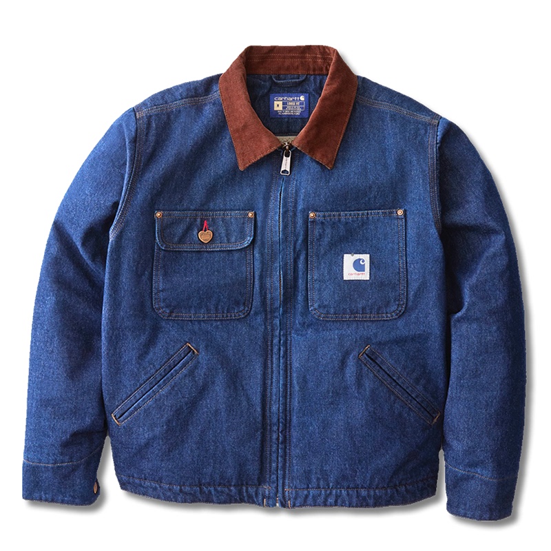Carhartt Jacket 135Th Anniversary Limited Edition 107539 Faux Shearling Denim Canvas Workwear Carhartt Coat